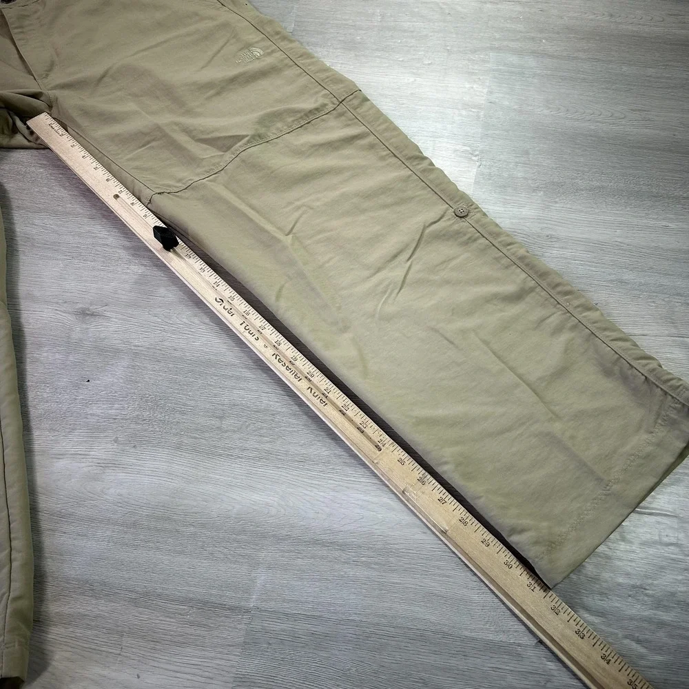 The North Face Pants Mens 40x31 Beige Nylon Hiking Zip Pocket Outdoor‎ Trail